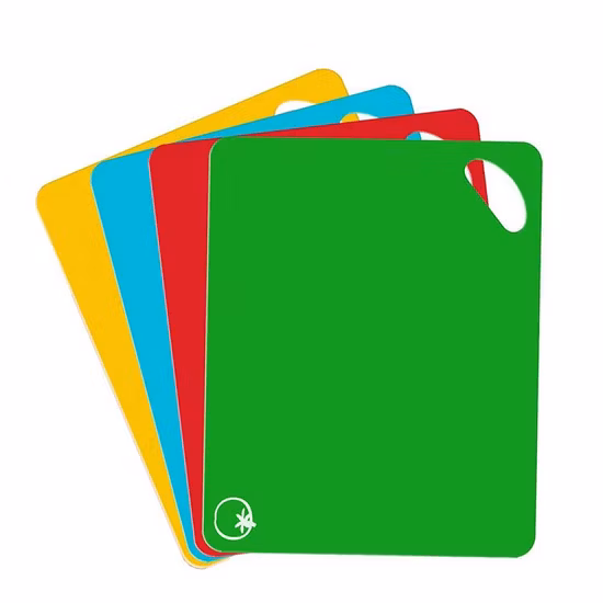 6PCS Flexible Kitchen Plastic Chopping Board Vegetable Foldable Cutting Cuttingboard